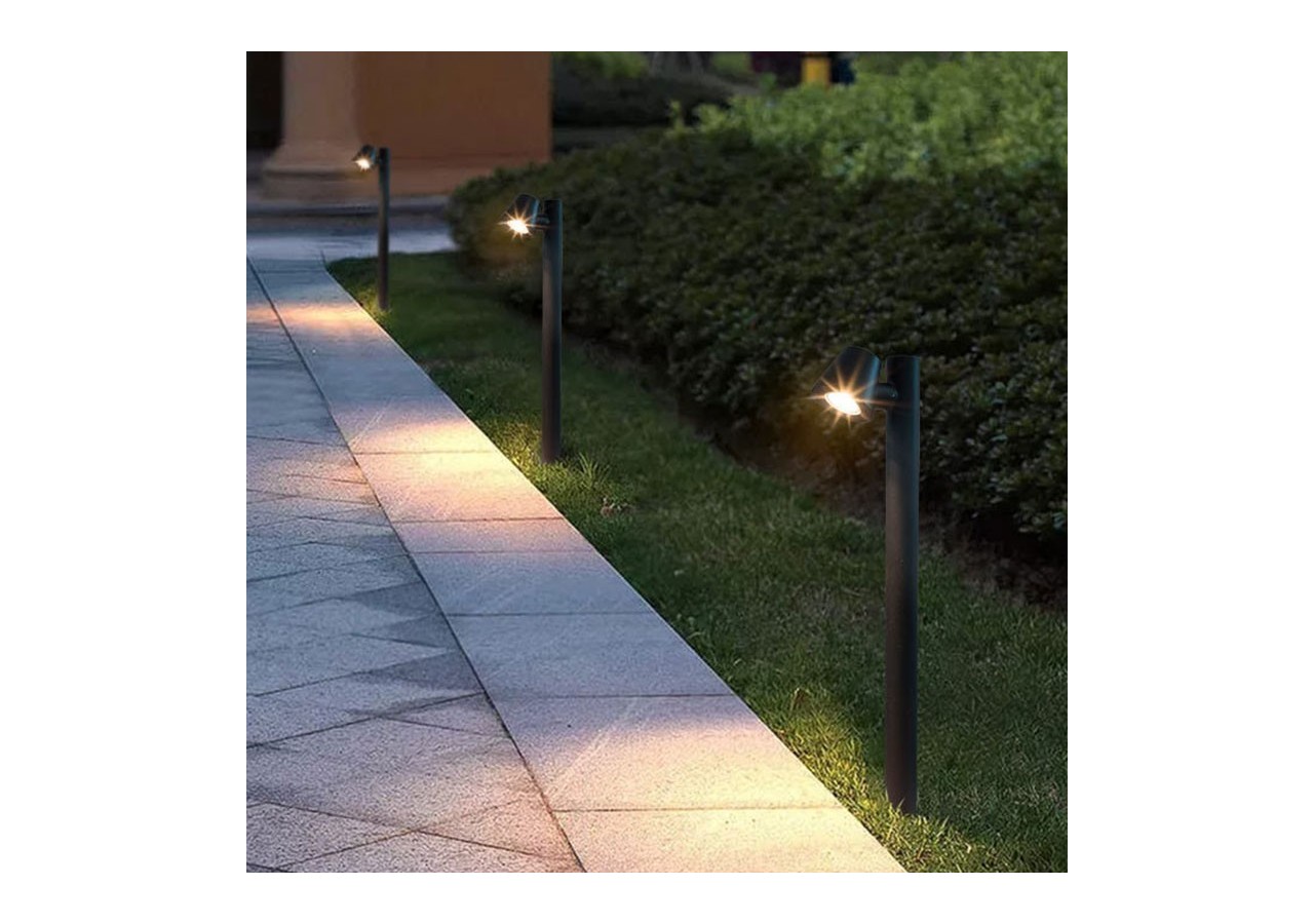 Borne en acier GU10 Max 35W IP44 - L1554-N - Barcelona LED