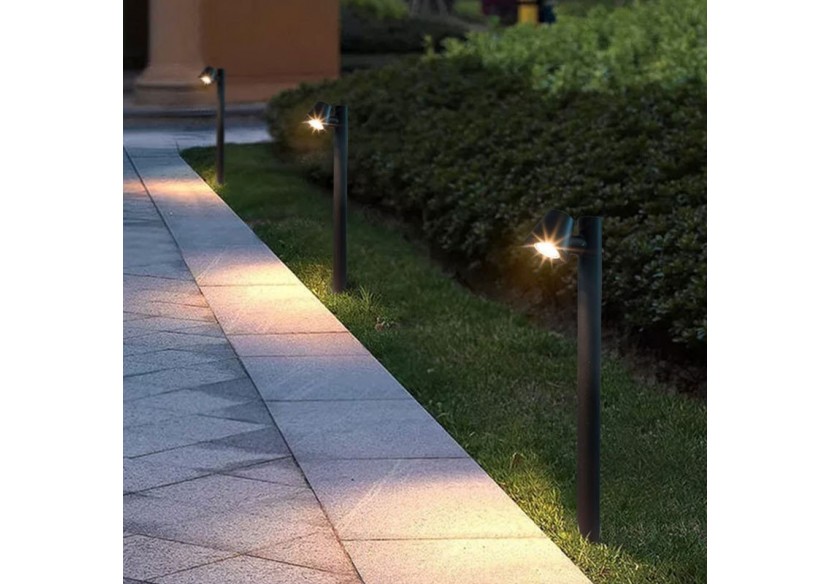 Borne en acier GU10 Max 35W IP44 - L1554-N - Barcelona LED Borne en acier GU10 Max 35W IP44 - L1554-N - Barcelona LED