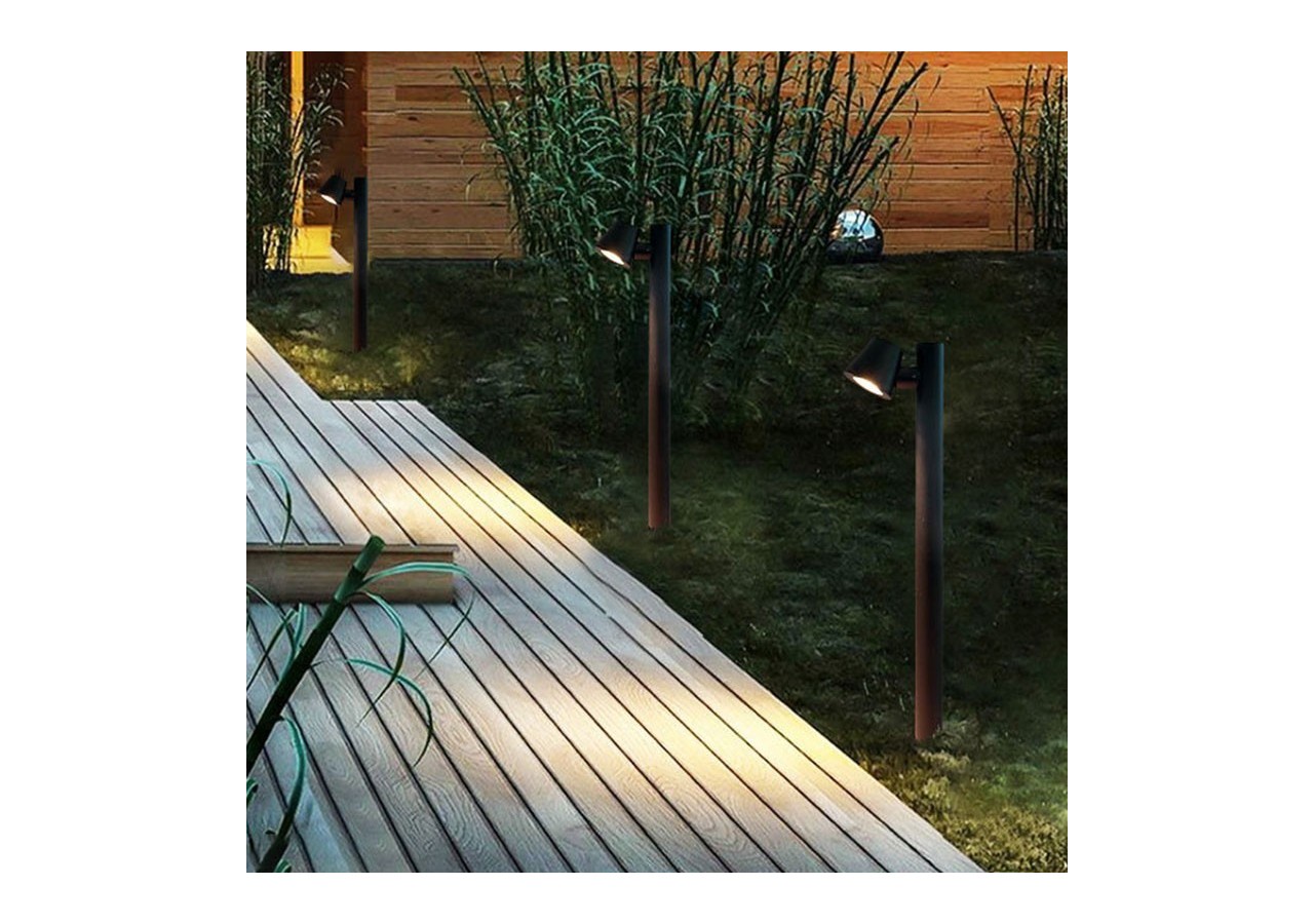 Borne en acier GU10 Max 35W IP44 - L1554-N - Barcelona LED