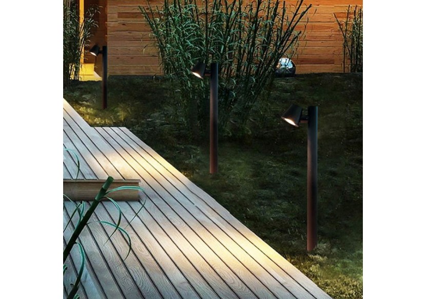 Borne en acier GU10 Max 35W IP44 - L1554-N - Barcelona LED Borne en acier GU10 Max 35W IP44 - L1554-N - Barcelona LED