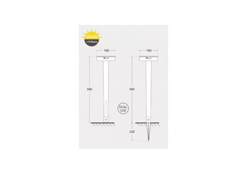 Borne solaire FIORINA FUMAGALLI avec capteur et CCT - FI1.542.000.A0S1K - Barcelona LED Borne solaire FIORINA FUMAGALLI avec capteur et CCT - FI1.542.000.A0S1K - Barcelona LED