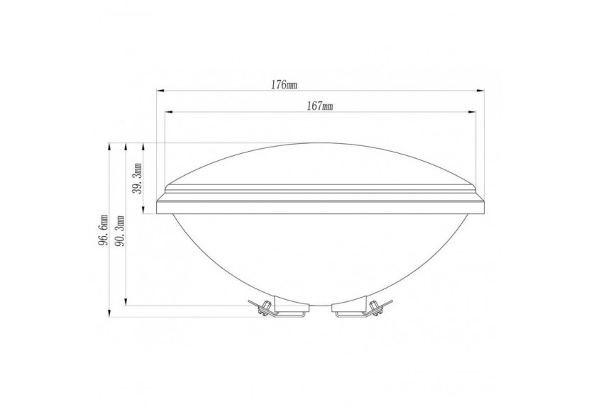 Projecteur LED RGB submersible (IP68) avec télécommande - B2152-RGB - Barcelona LED