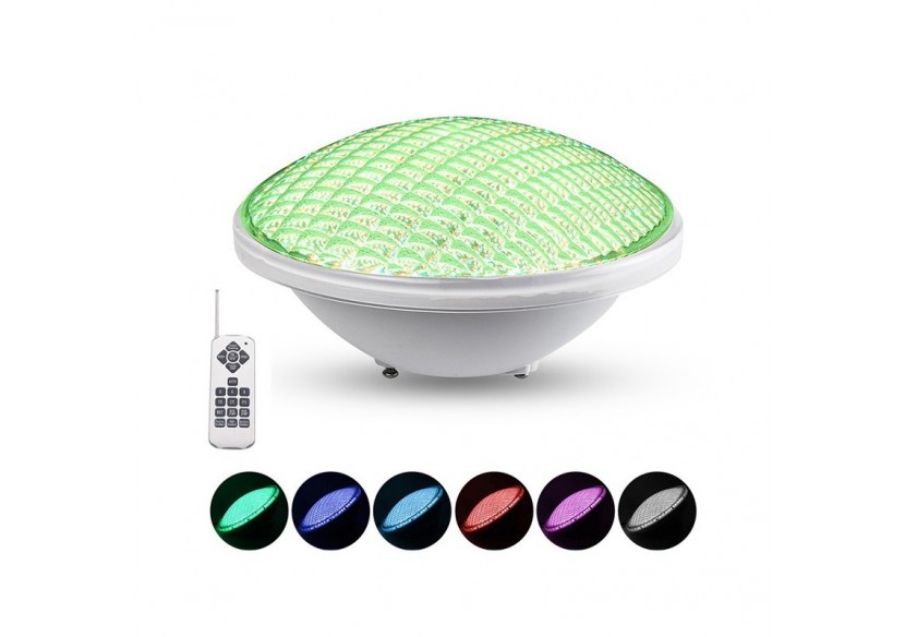 Projecteur LED RGB submersible (IP68) avec télécommande - B2152-RGB - Barcelona LED