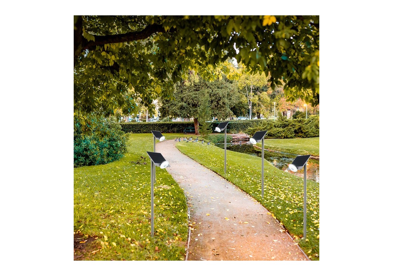 Lampadaire solaire avec capteur IP44 - SL19-F - Barcelona LED