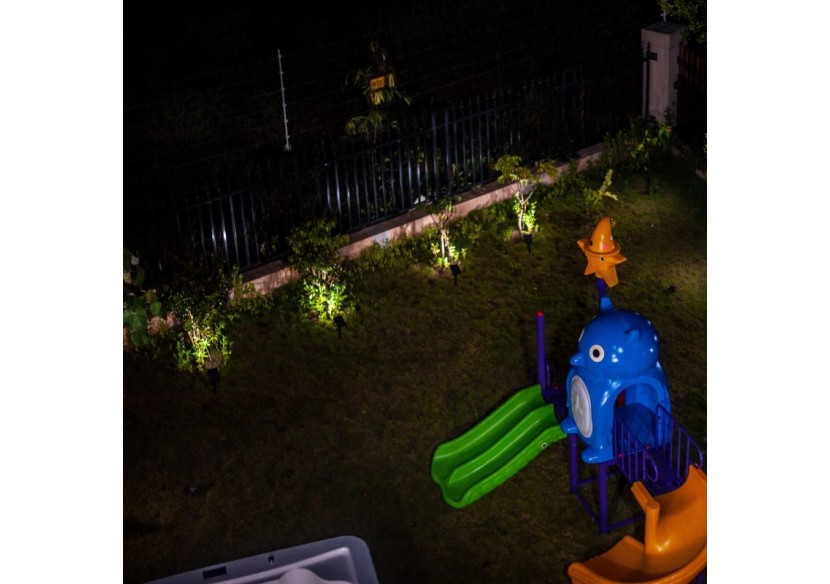 Pack x 2-Spot solaire LED sur piquet-1W (2x0,5W)-IP65 - SL26-BF - Barcelona LED