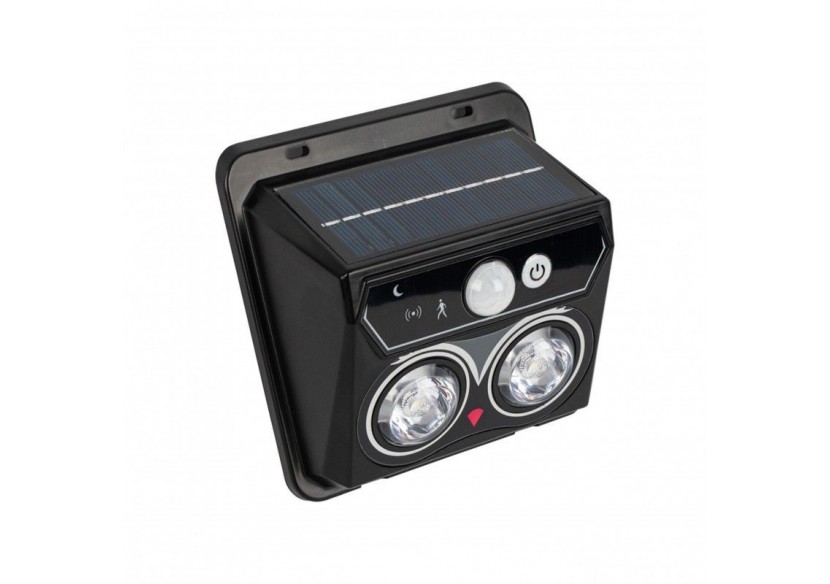 Pack x 2-Applique murale solaire extérieure avec capteur de mouvement PIR-1W (2x0,5W)-IP44 - SL25-BC - Barcelona LED