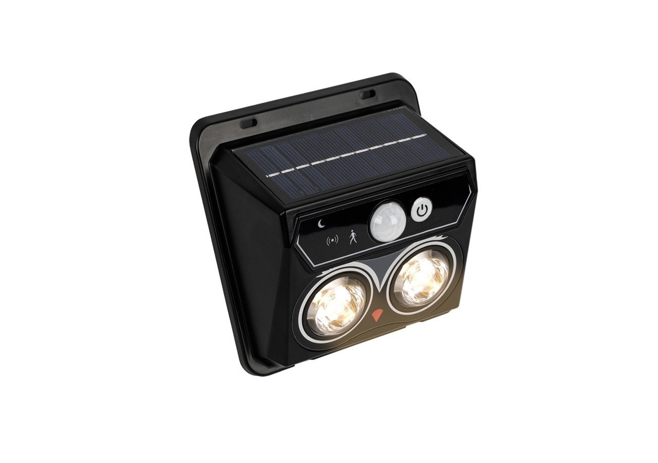 Pack x 2-Applique murale solaire extérieure avec capteur de mouvement PIR-1W (2x0,5W)-IP44 - SL25-BC - Barcelona LED