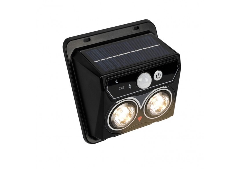 Pack x 2-Applique murale solaire extérieure avec capteur de mouvement PIR-1W (2x0,5W)-IP44 - SL25-BC - Barcelona LED