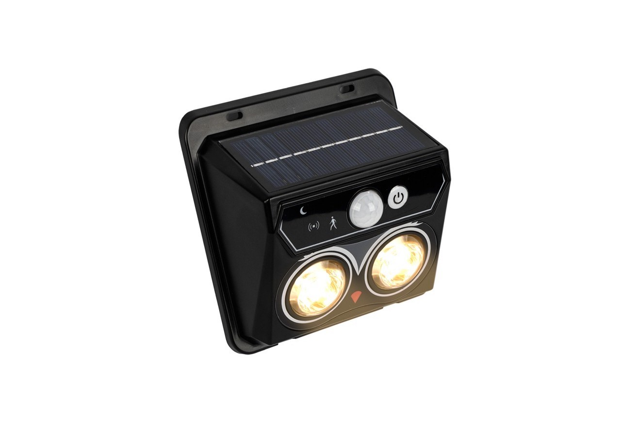 Pack x 2-Applique murale solaire extérieure avec capteur de mouvement PIR-1W (2x0,5W)-IP44 - SL25-BC - Barcelona LED