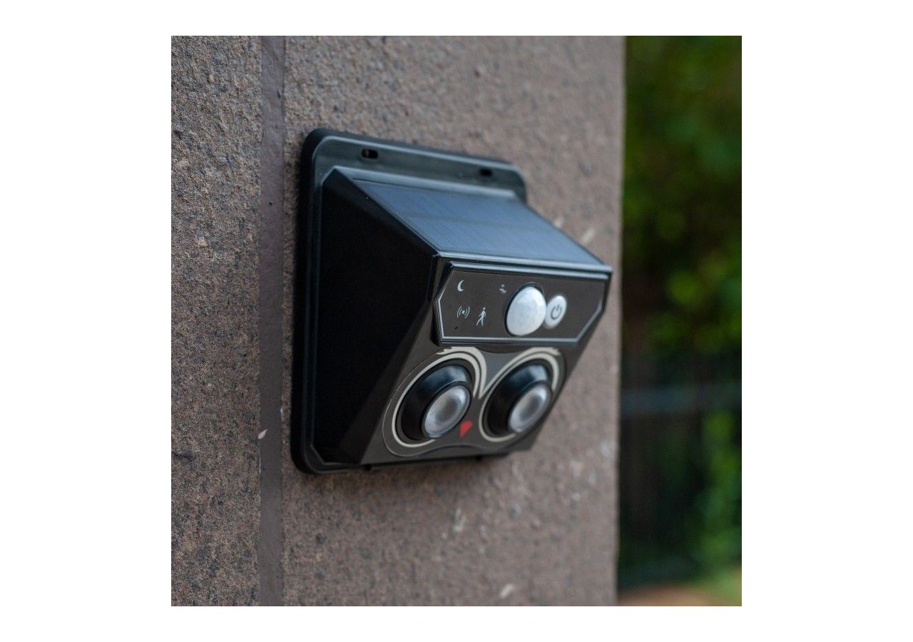 Pack x 2-Applique murale solaire extérieure avec capteur de mouvement PIR-1W (2x0,5W)-IP44 - SL25-BC - Barcelona LED