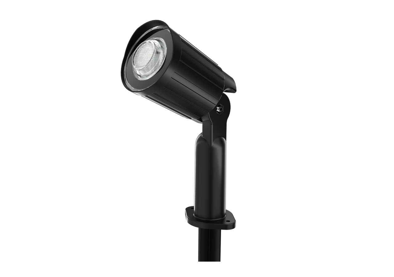 Kit x 4 spots sur piquet avec panneau solaire-5W-IP66-3000K - SL27-BC - Barcelona LED