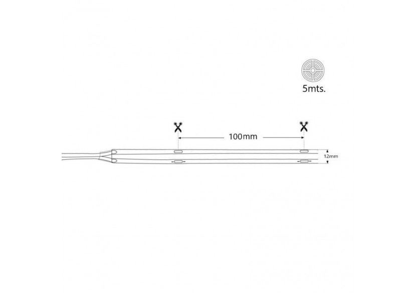 Ruban LED solaire extérieur avec télécommande 18W-12mm-5m-2700K-IP65 - SL29-18W - Barcelona LED