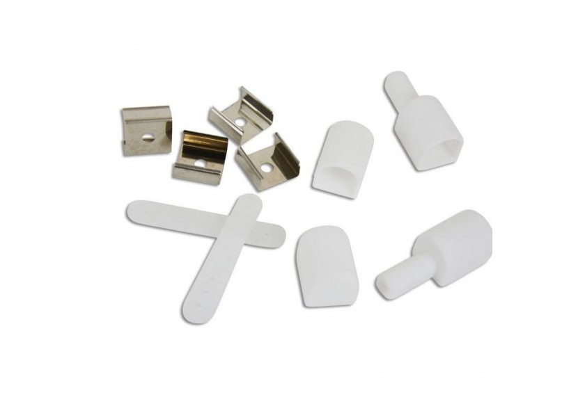 Néon LED flexible 24V DC-12x12mm-10m-Kit complet-180 LED/m-12W/m-IP65-À courbure verticale - B3200RO - Barcelona LED