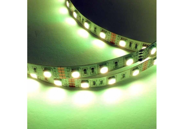 Ruban LED 12V DC 72W 10mm multicolore RGB IP20 (SMD505050 60ch/m) Rouleau de 5m - B1546-IP20 - Barcelona LED 2