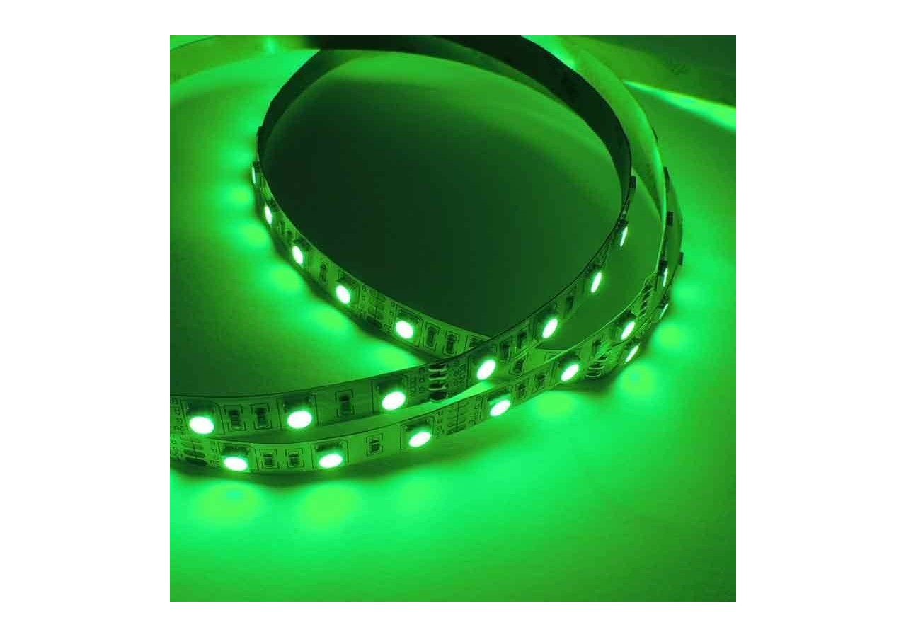 Ruban LED 12V DC 72W 10mm multicolore RGB IP20 (SMD505050 60ch/m) Rouleau de 5m - B1546-IP20 - Barcelona LED