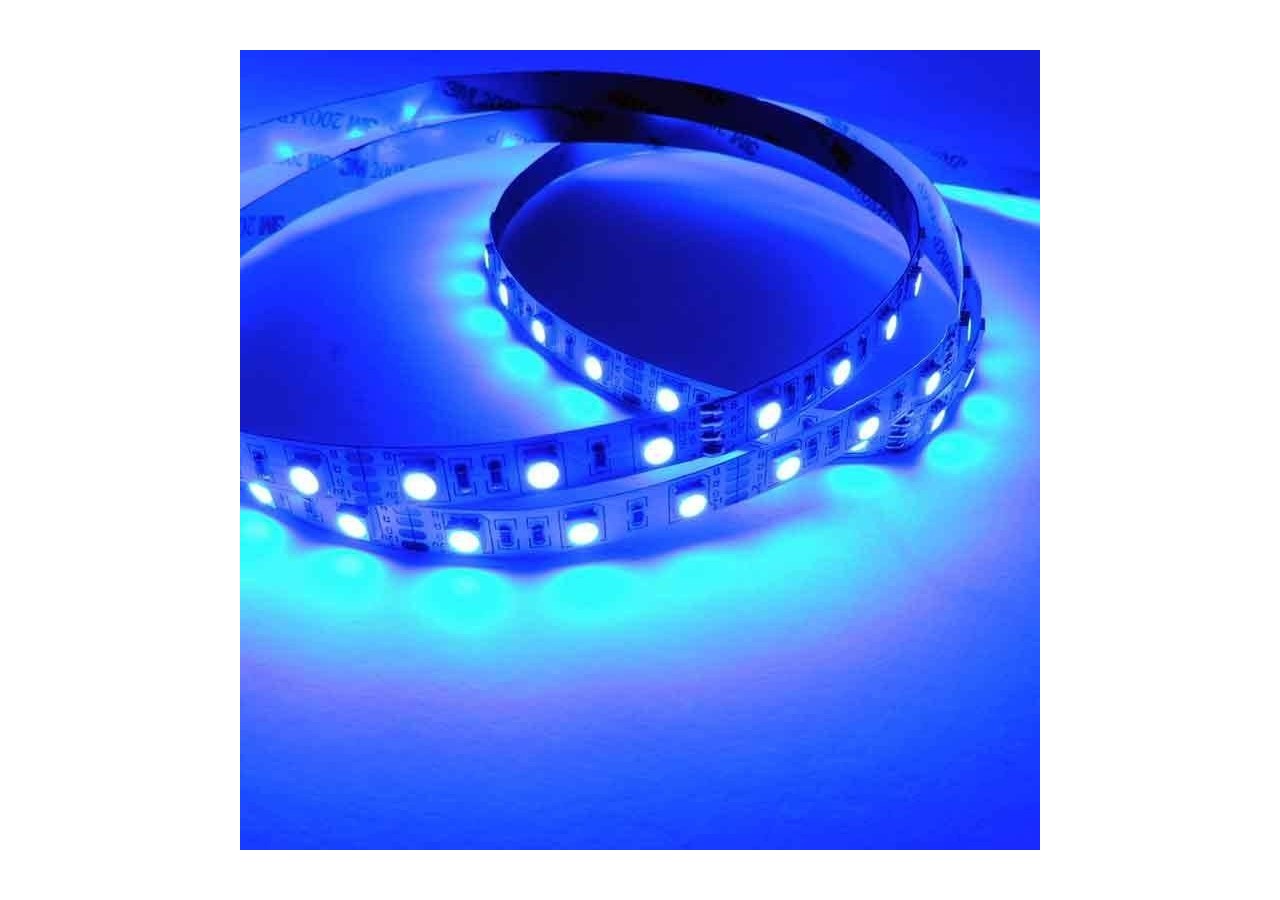 Ruban LED 12V DC 72W 10mm multicolore RGB IP20 (SMD505050 60ch/m) Rouleau de 5m - B1546-IP20 - Barcelona LED
