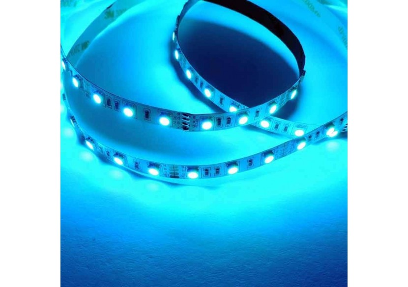 Ruban LED 12V DC 72W 10mm multicolore RGB IP20 (SMD505050 60ch/m) Rouleau de 5m - B1546-IP20 - Barcelona LED Ruban LED 12V DC 72W 10mm multicolore RGB IP20 (SMD505050 60ch/m) Rouleau de 5m - B1546-IP20 - Barcelona LED