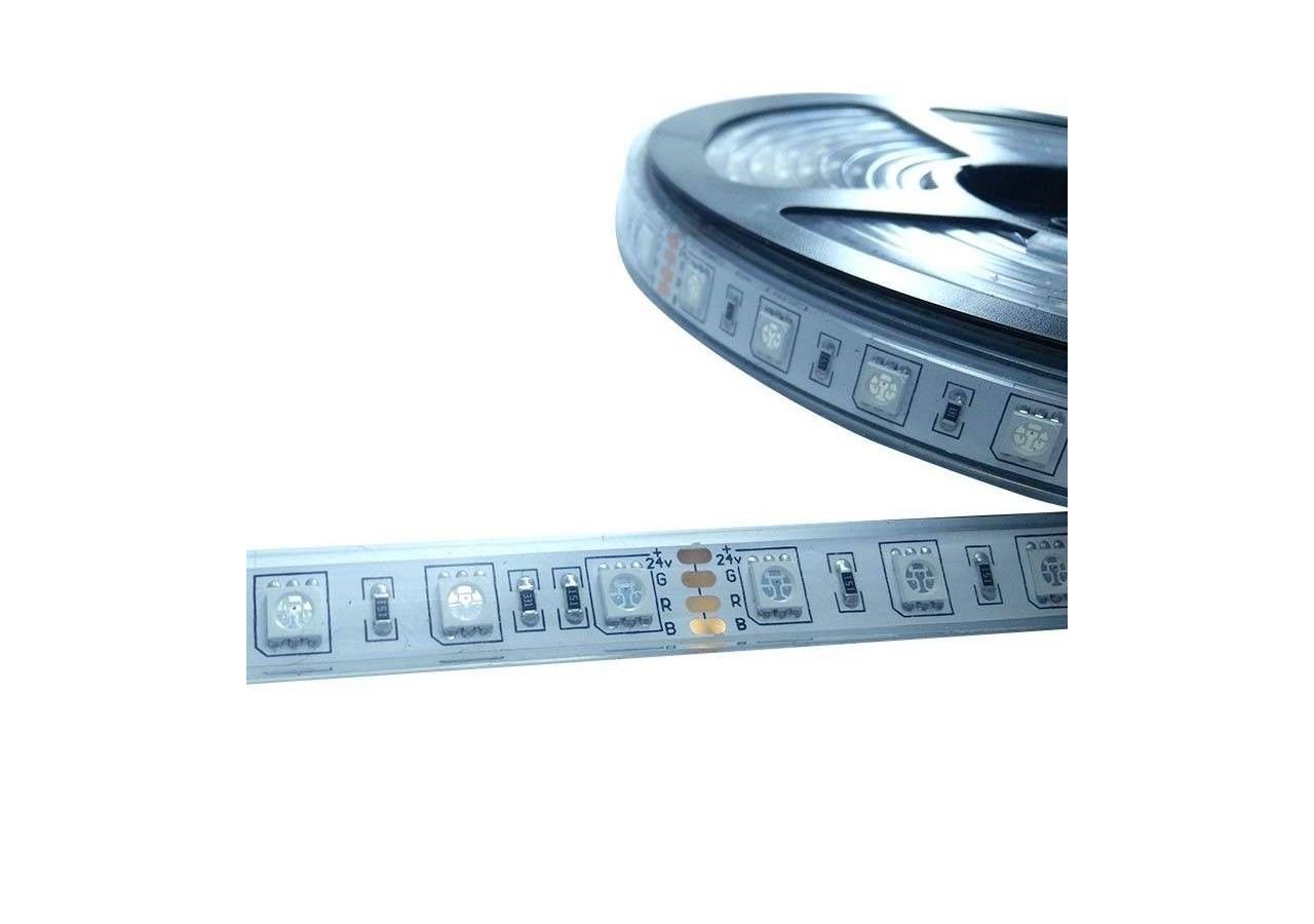 Ruban LED RGB 24V IP67 SMD 5050 72W 5M - B1549-IP67 - Barcelona LED