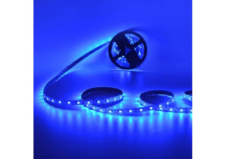 Ruban LED RGB zig zag-12V-50W-8mm-IP20-42 LED/m-Rouleau de 5m-Sécable tous les 6,2 cm - B1523RGB - Barcelona LED