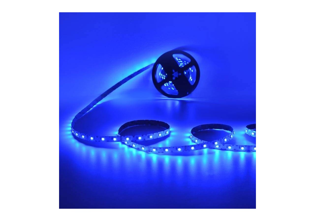 Ruban LED RGB zig zag-12V-50W-8mm-IP20-42 LED/m-Rouleau de 5m-Sécable tous les 6,2 cm - B1523RGB - Barcelona LED