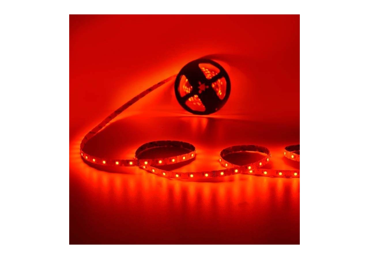 Ruban LED RGB zig zag-12V-50W-8mm-IP20-42 LED/m-Rouleau de 5m-Sécable tous les 6,2 cm - B1523RGB - Barcelona LED