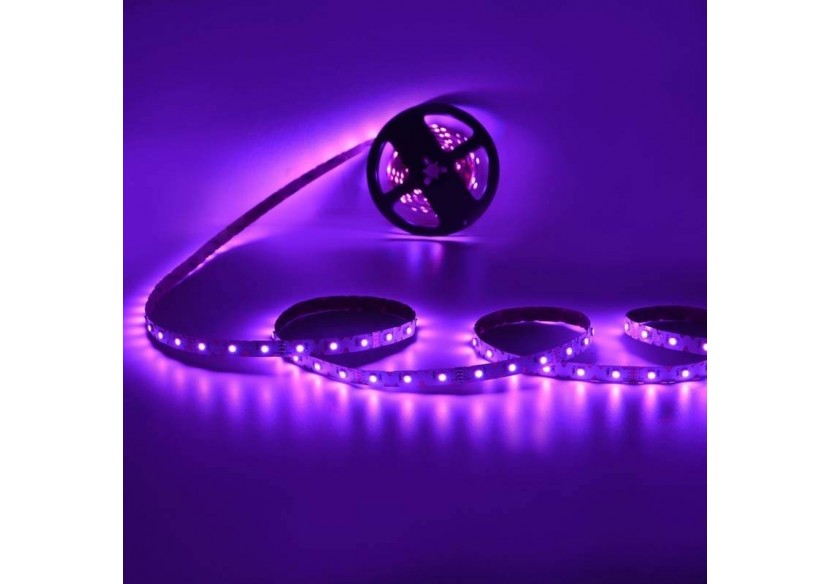 Ruban LED RGB zig zag-12V-50W-8mm-IP20-42 LED/m-Rouleau de 5m-Sécable tous les 6,2 cm - B1523RGB - Barcelona LED