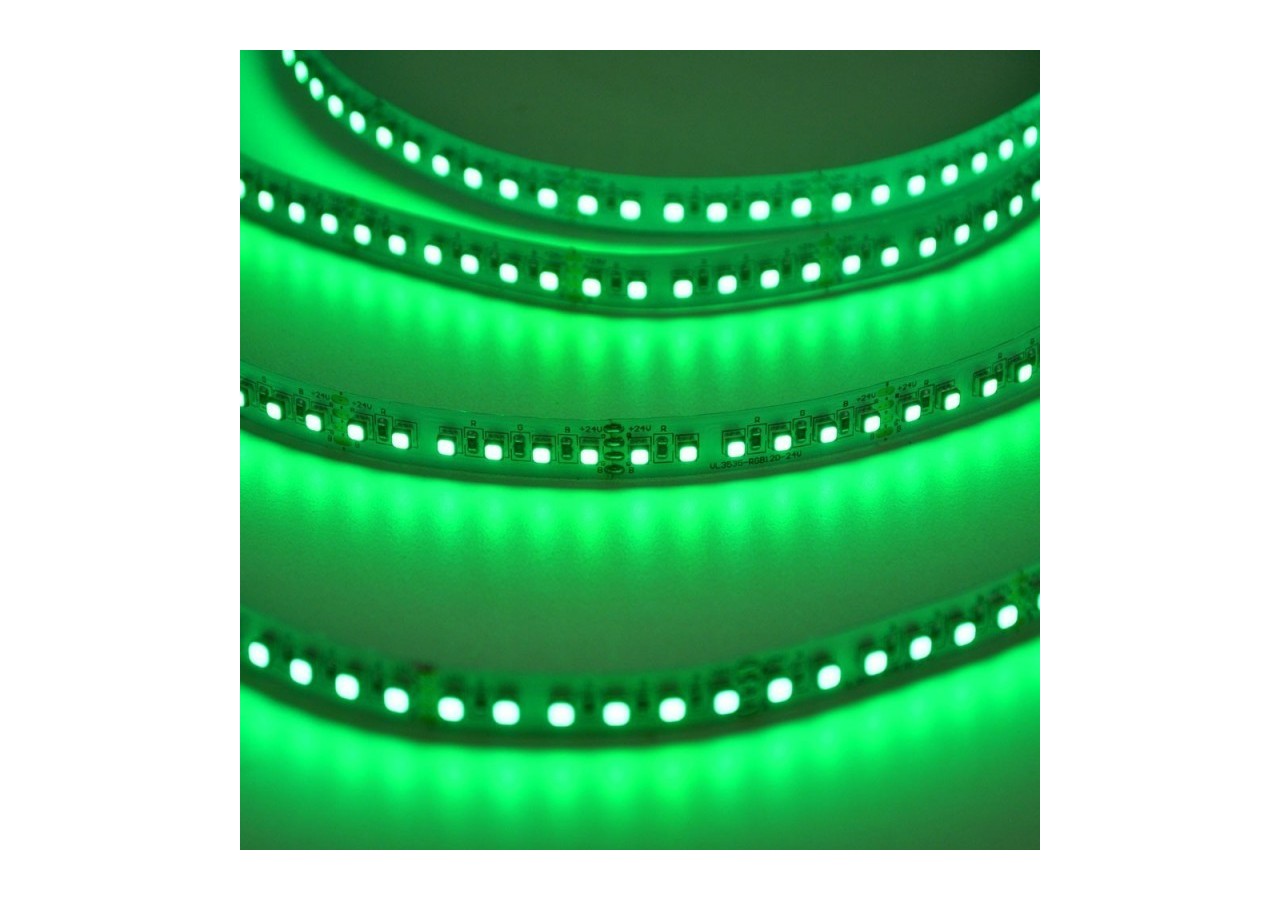 Ruban LED 24V DC 120W RGB IP20 SMD3535 PCB 12mm Rouleau 5m - B1547-IP20 - Barcelona LED