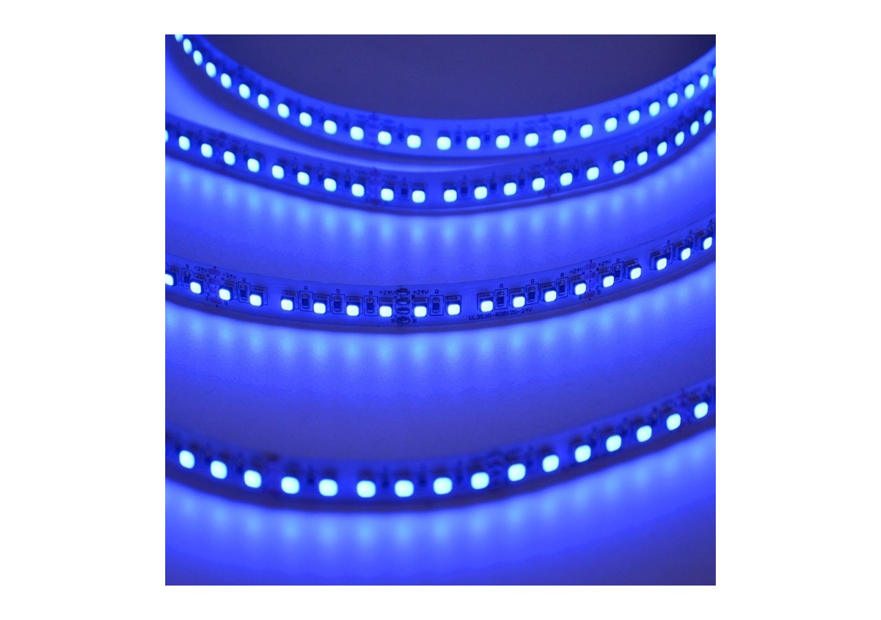Ruban LED 24V DC 120W RGB IP20 SMD3535 PCB 12mm Rouleau 5m - B1547-IP20 - Barcelona LED