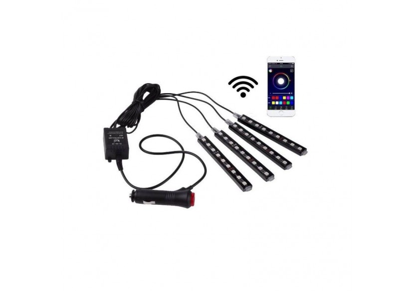 Kit ruban LED RGB 12V pour automobileavec contrôle par application Wifi - B1601-WIFI - Barcelona LED Kit ruban LED RGB 12V pour automobileavec contrôle par application Wifi - B1601-WIFI - Barcelona LED