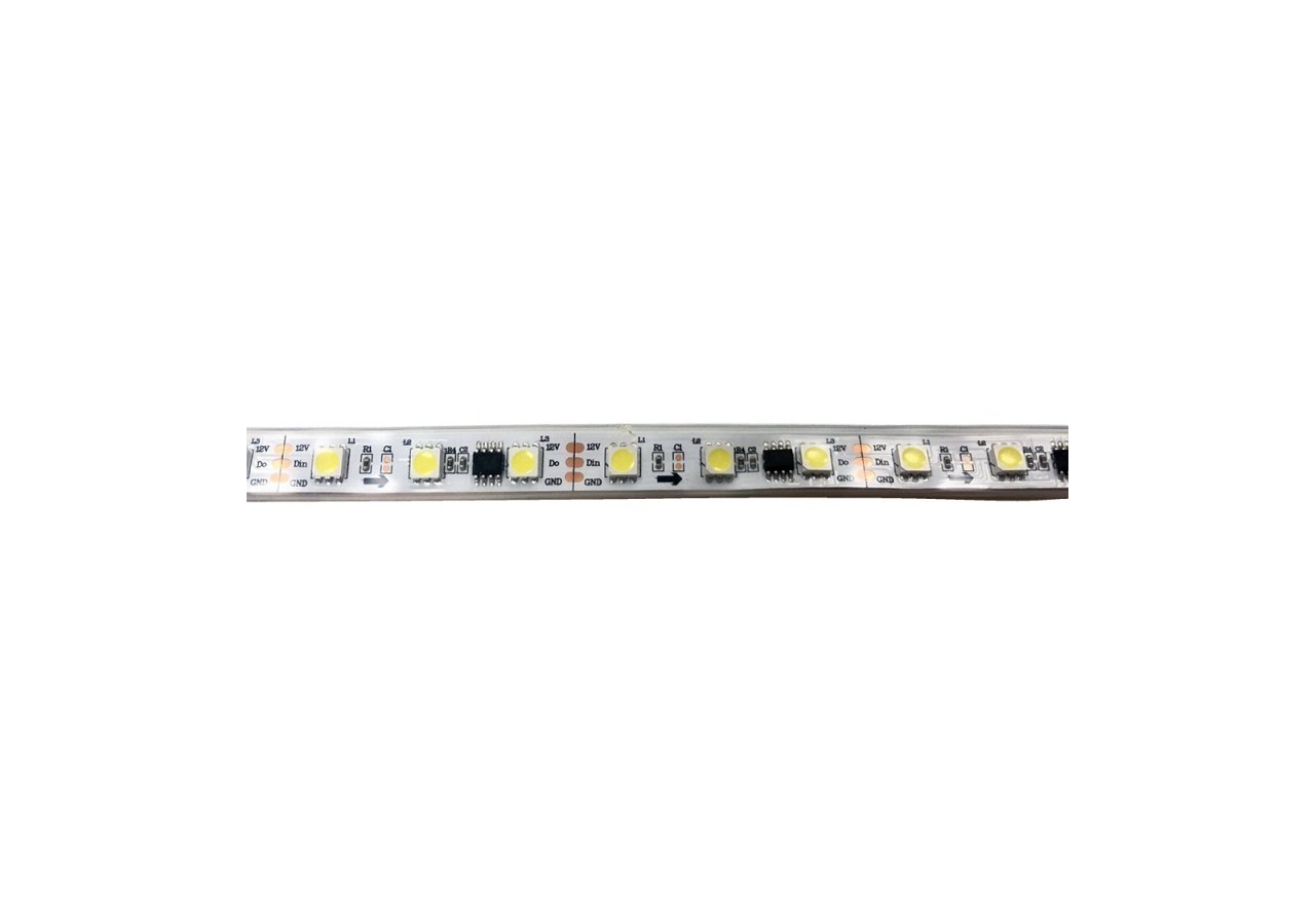 Ruban LED intelligent IC 12V DC-14,4W/m-IP67-60 LED/m-Largeur 10mm-6000K-5m - B1542-3IC-BF - Barcelona LED