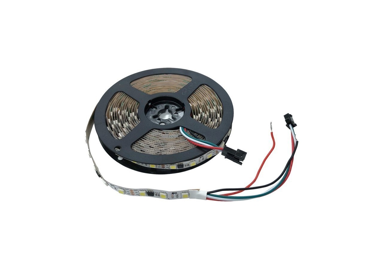 Ruban LED intelligent IC 12V DC-14,4W/m-IP20-60 LED/m-Largeur 10mm-6000K-5m - B1538-3IC-BF - Barcelona LED
