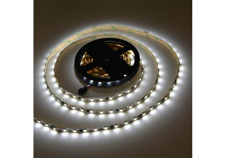 Ruban LED intelligent IC 12V DC-14,4W/m-IP20-60 LED/m-Largeur 10mm-6000K-5m - B1538-3IC-BF - Barcelona LED 2