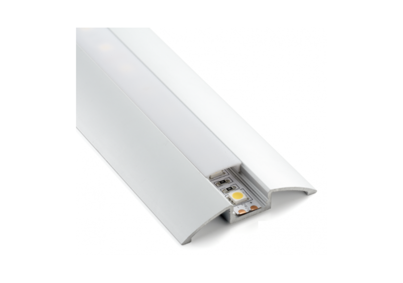 Profilé aluminium 58x9mm Surface en forme de demi-lune (2 m) - BPERF58X9 - Barcelona LED Profilé aluminium 58x9mm Surface en forme de demi-lune (2 m) - BPERF58X9 - Barcelona LED