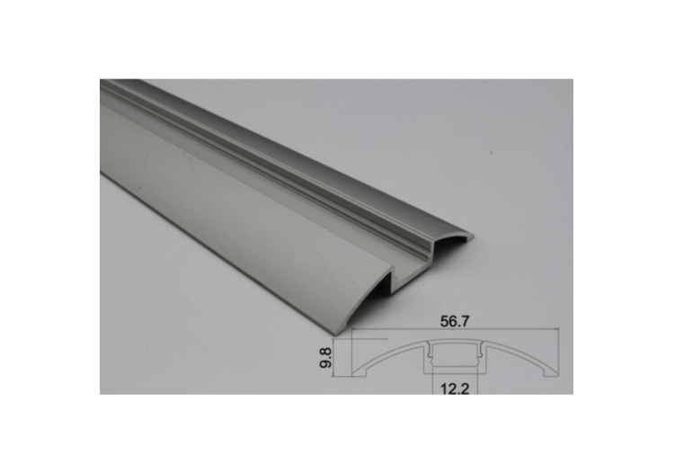 Profilé aluminium 58x9mm Surface en forme de demi-lune (2 m) - BPERF58X9 - Barcelona LED 2