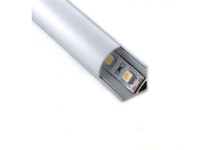 Profilé en aluminium d'angle 45 degrés 16x16 - BPERF16X16 - Barcelona LED 2