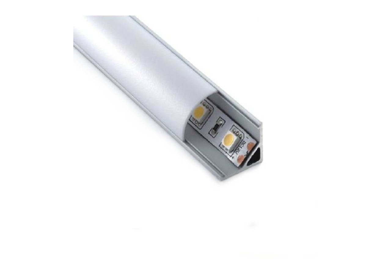 Profilé en aluminium d'angle 45 degrés 16x16 - BPERF16X16 - Barcelona LED