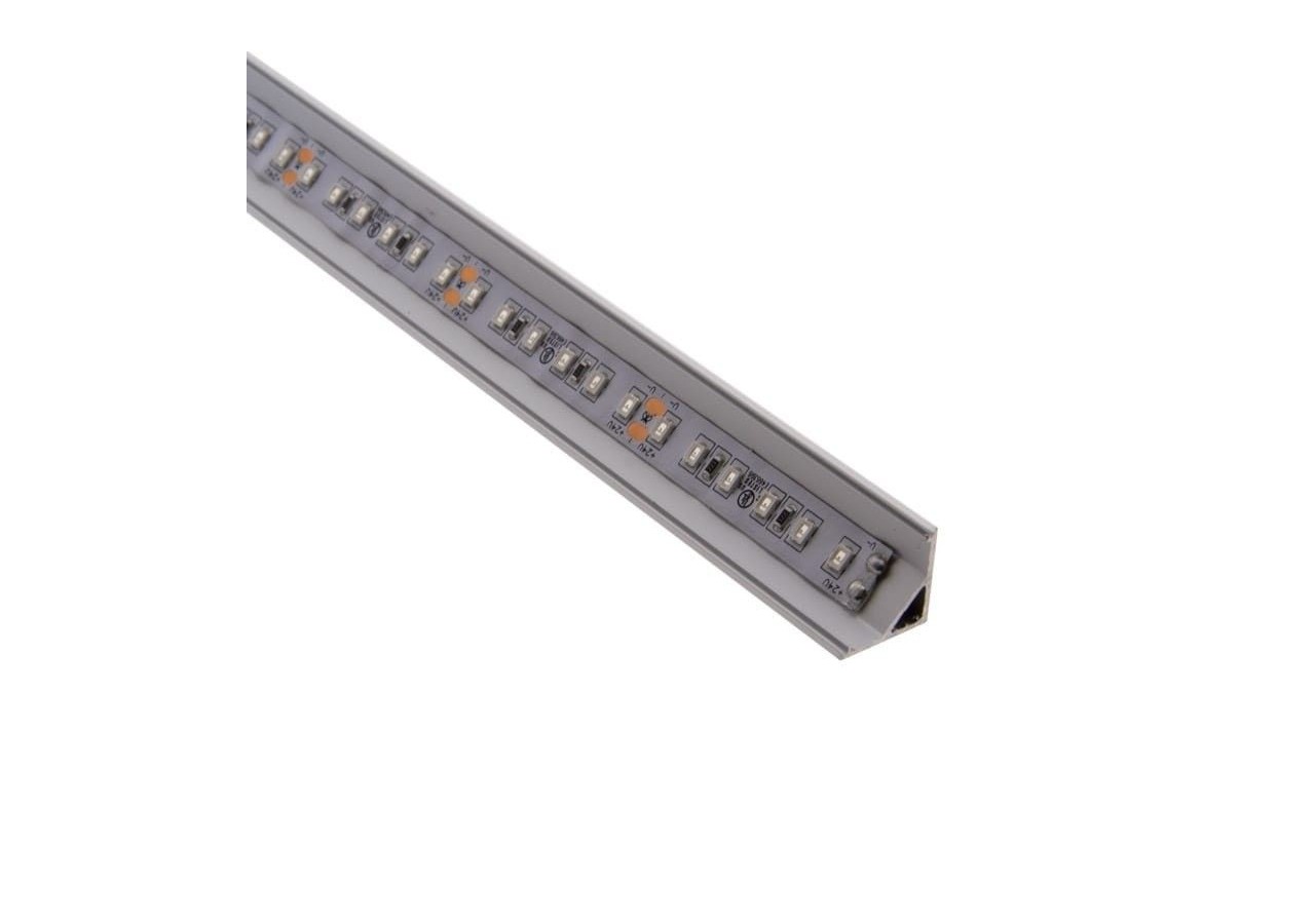 Profilé en aluminium d'angle 45 degrés 16x16 - BPERF16X16 - Barcelona LED
