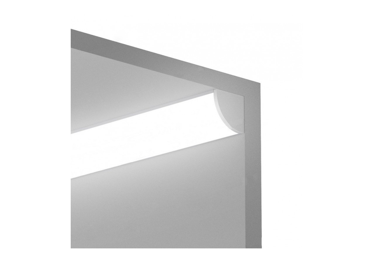 Profilé en aluminium d'angle 45 degrés 16x16 - BPERF16X16 - Barcelona LED