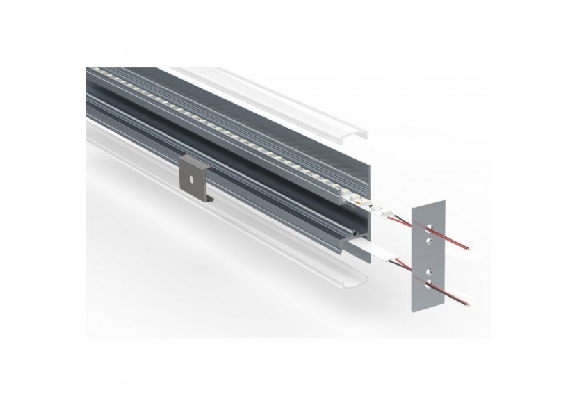 Profilé aluminium type léche-mur haut/bas 18x49mm (2 m) - BPERF18X49 - Barcelona LED Profilé aluminium type léche-mur haut/bas 18x49mm (2 m) - BPERF18X49 - Barcelona LED