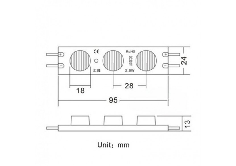 Module LED 3xSMD3030 2.5W 230V-AC, IP65 15 degrés 6200 degrés k - BM1426BF - Barcelona LED Module LED 3xSMD3030 2.5W 230V-AC, IP65 15 degrés 6200 degrés k - BM1426BF - Barcelona LED