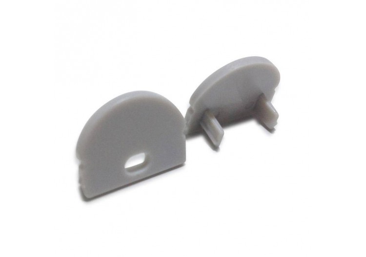 Embout de finition percé pour profilé 17x8mm avec diffuseur optique de 60 degrés (1U) - BTP17X8-60SA - Barcelona LED