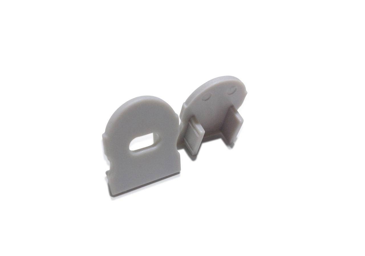 Embout percé pour profilé 17x15mm diffuseur avec optique 60 degrés (1U) - BTP17X15-60SA - Barcelona LED