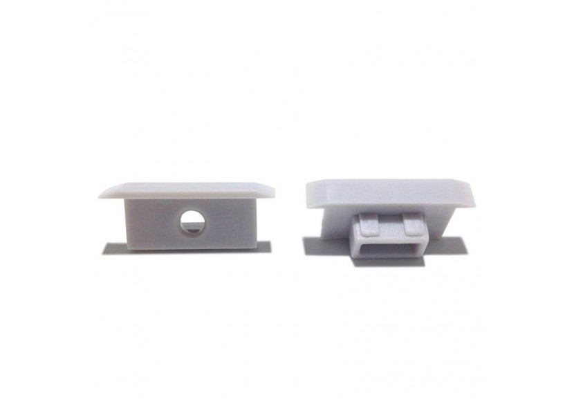 Embout pour profilé encastrable IP67 de 27x11mm (1 U) - BTP27X11CA - Barcelona LED Embout pour profilé encastrable IP67 de 27x11mm (1 U) - BTP27X11CA - Barcelona LED