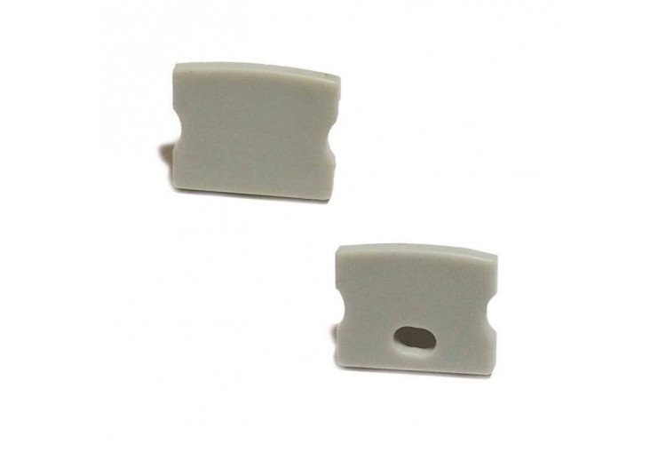 Embout latéral profilé de surface 17x15mm (1U) - BTP17X15CA - Barcelona LED