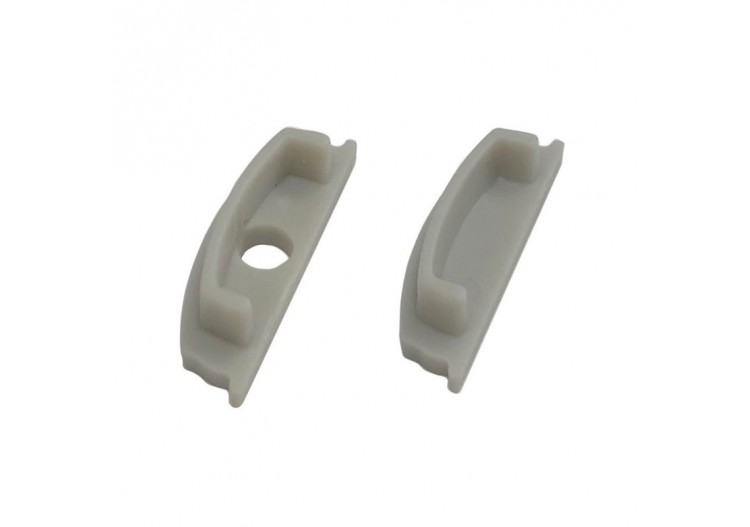 Embout latéral pour profilé flexible de surface 18X6MM (1 U) - BTP18X6CA - Barcelona LED