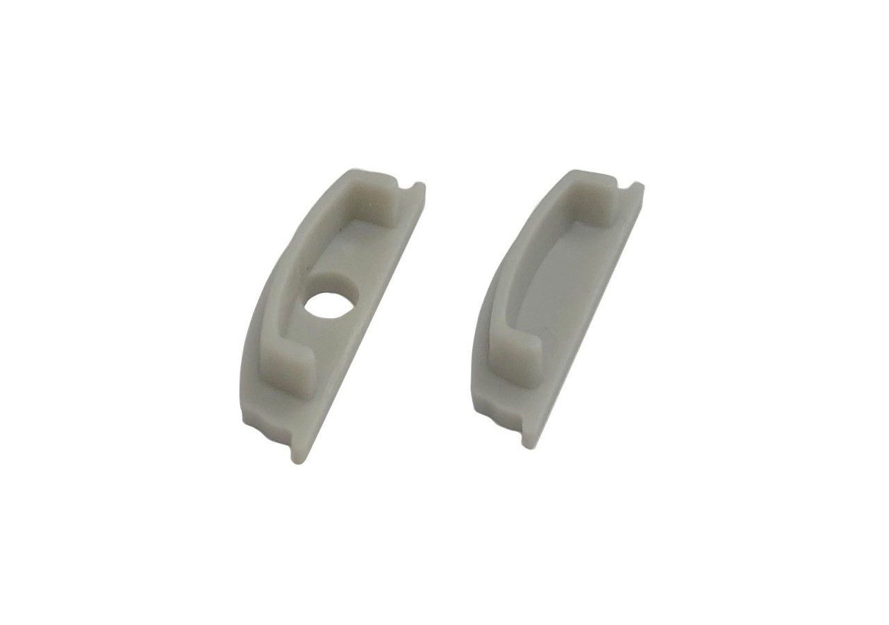 Embout latéral pour profilé flexible de surface 18X6MM (1 U) - BTP18X6CA - Barcelona LED