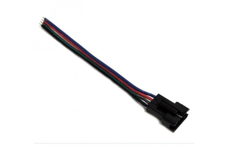 Connecteur rapide RGB à quatre broches mâle pour ruban RGB - B1676H - Barcelona LED