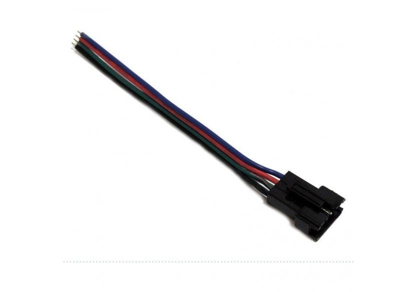 Connecteur rapide RGB à quatre broches mâle pour ruban RGB - B1676H - Barcelona LED Connecteur rapide RGB à quatre broches mâle pour ruban RGB - B1676H - Barcelona LED