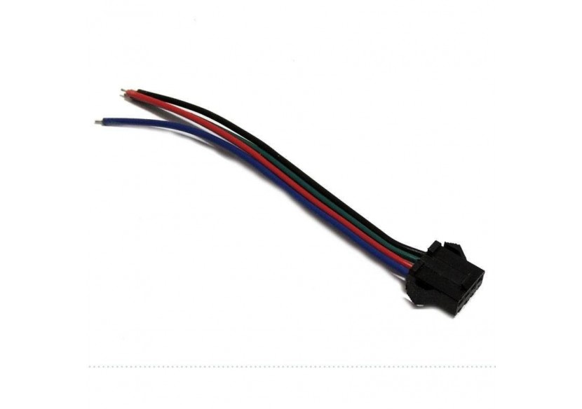 Connecteur rapide RGB à quatre broches femelle pour ruban RGB - B1676M - Barcelona LED Connecteur rapide RGB à quatre broches femelle pour ruban RGB - B1676M - Barcelona LED