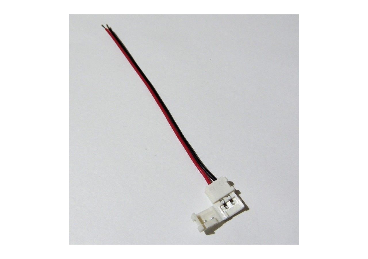 Connecteur ruban LED 8mm monocolore vers alimentation avec câble de 15cm - B1683 - Barcelona LED